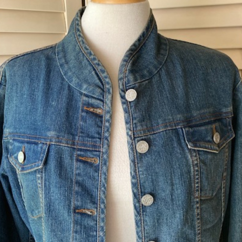 Karen Kane Denim Jean Jacket - Blue